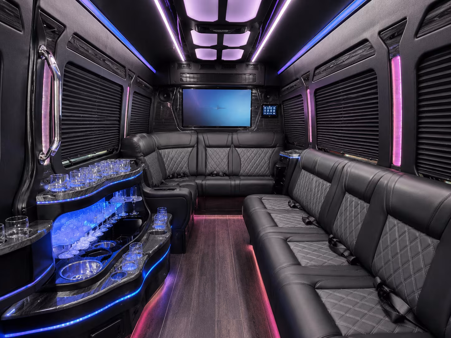 airport shuttle buses for wedding guests flying into san or cld