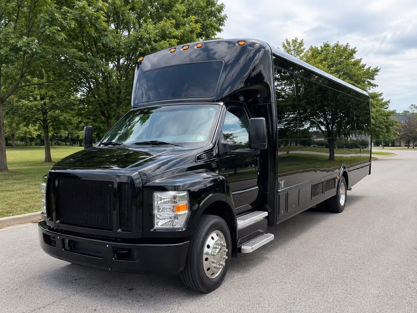 party buses for vista high school and rancho buena vista prom nights