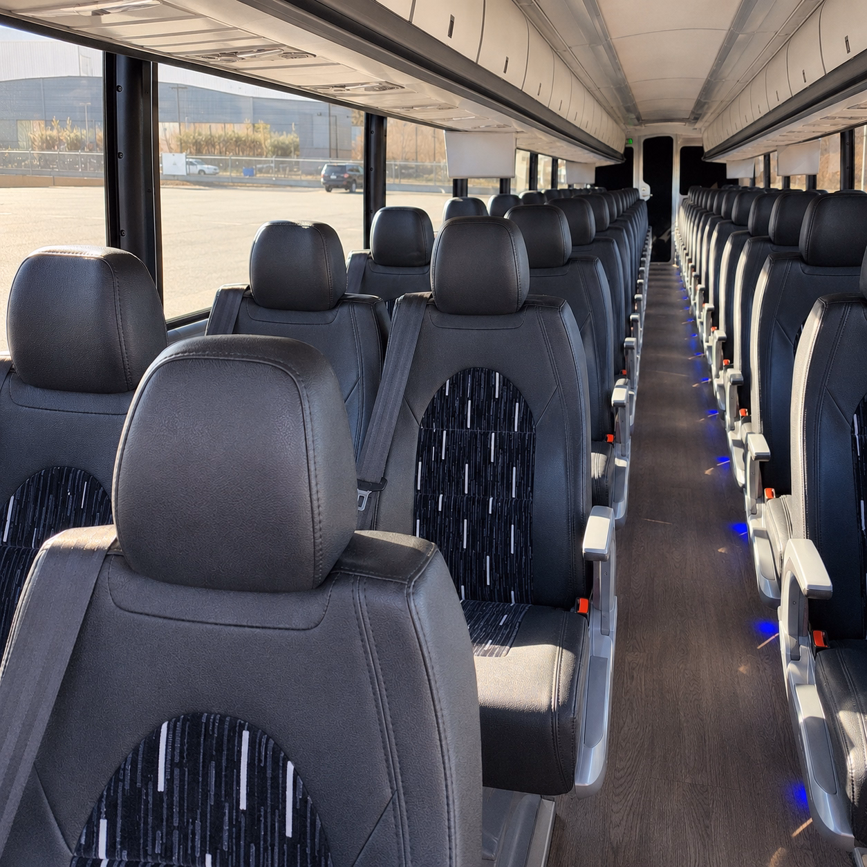 vista religious group transportation onboard seating