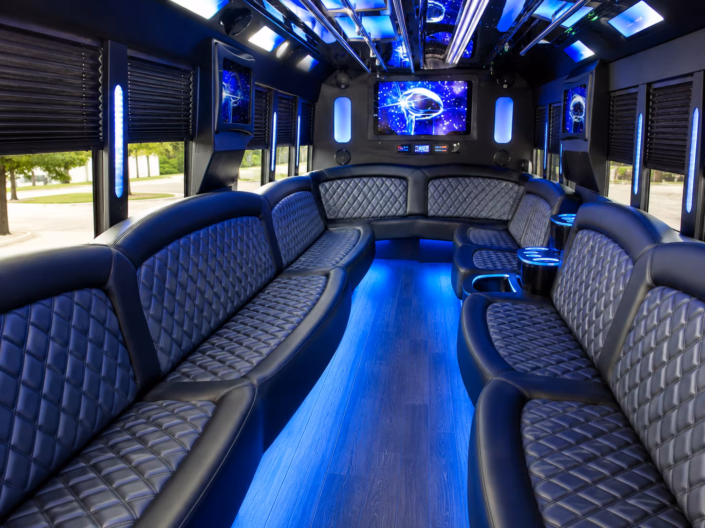 vista wedding party bus rental
